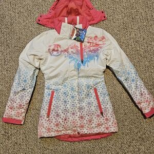 Women's or Teen's Avengers Ski Jacket with Pink Accents